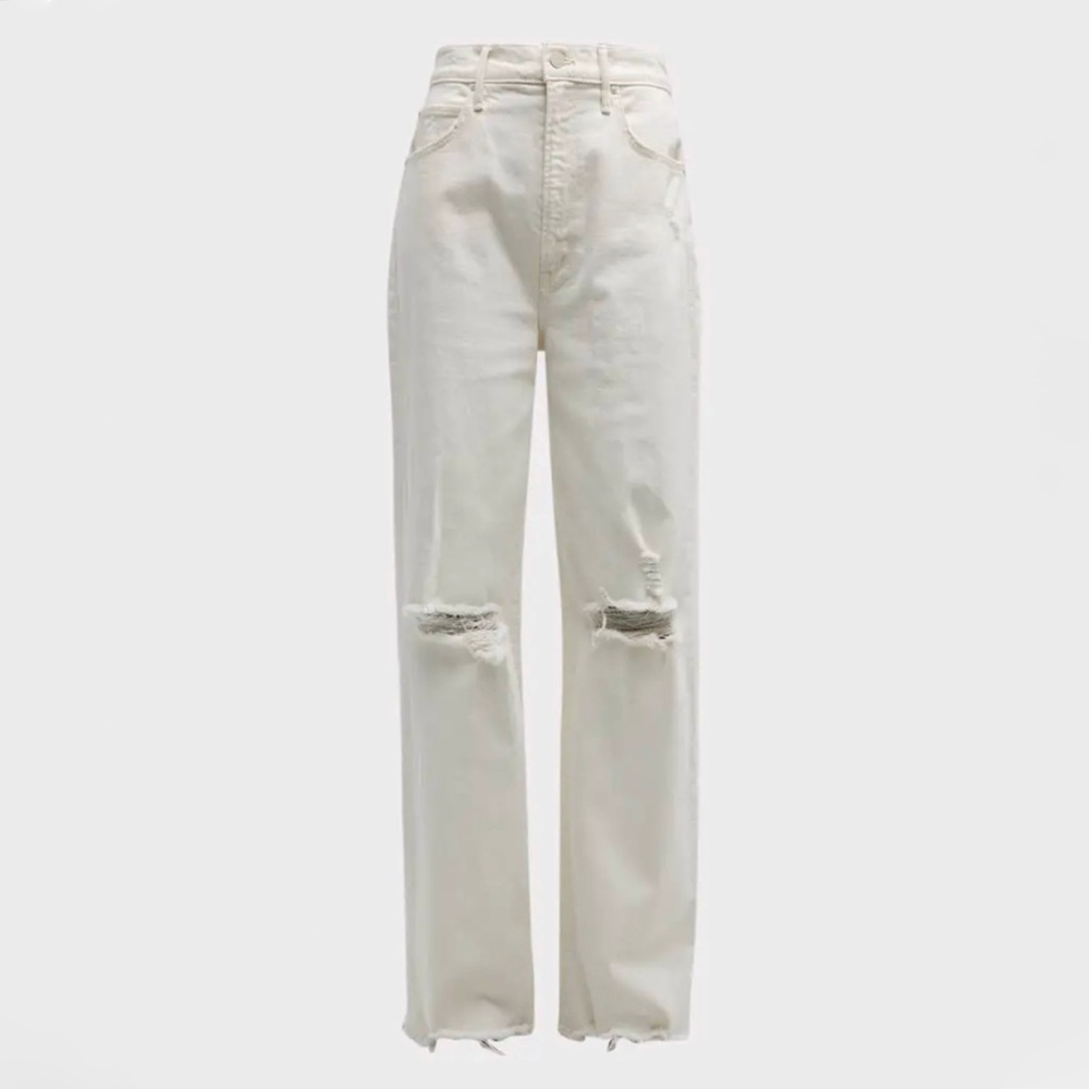MOTHER SUPERIOR unnatural acts HIGH WAISTED TUNNEL VISION SNEAK wide leg JEANS - Picture 1 of 10